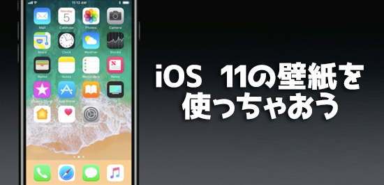 一足先にios 11気分を味わおう 新しい壁紙がダウンロードできるぞ カミアプ Appleのニュースやit系の情報をお届け